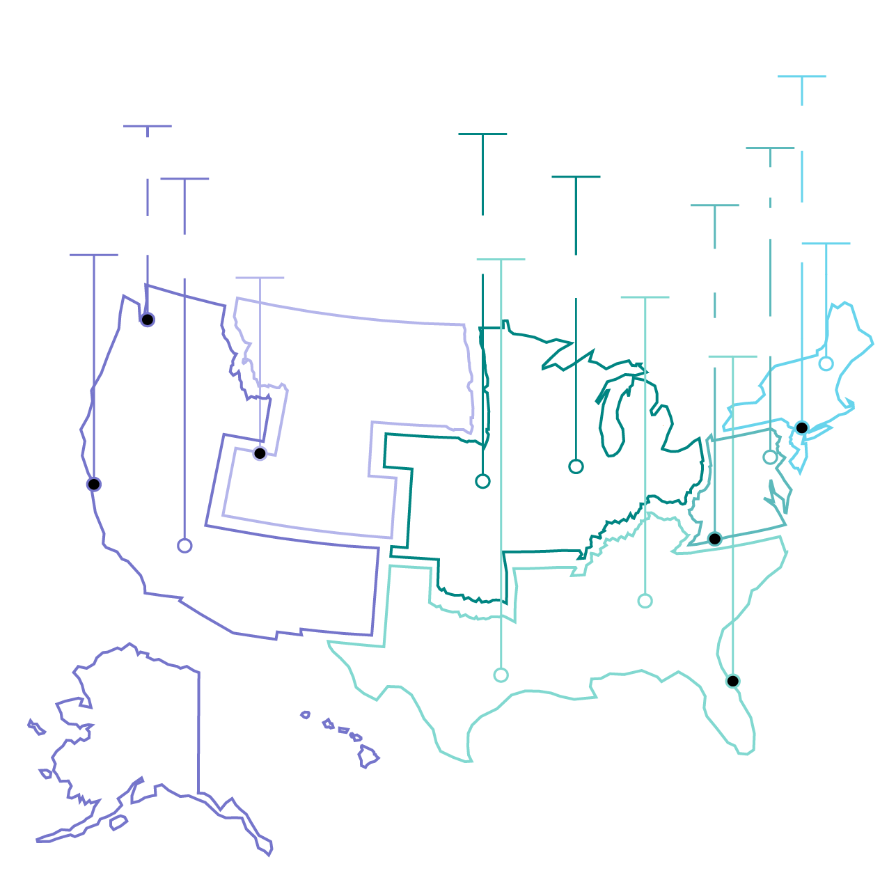 Sales Territories Map